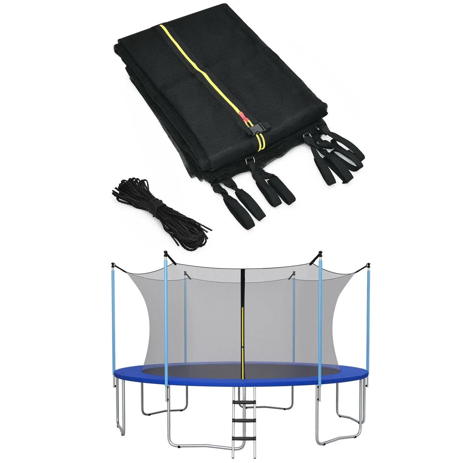 Replacement Weather-Resistant Trampoline Safety Enclosure Net-8 ft by DirectDeals