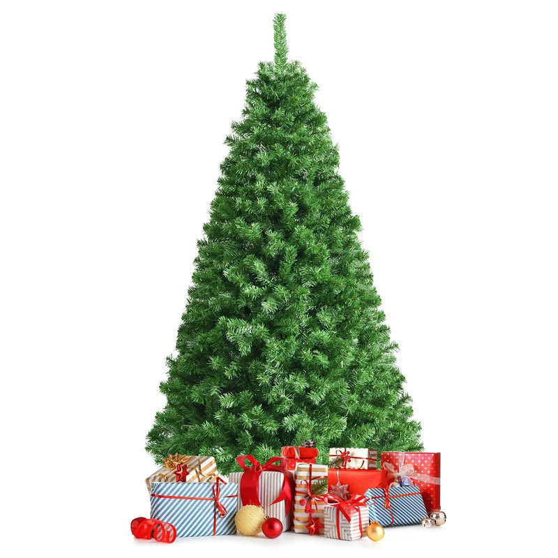 6 Feet Pre-lit Fiber Optic Artificial Christmas Tree with 617 Branch Tips by DirectDeals
