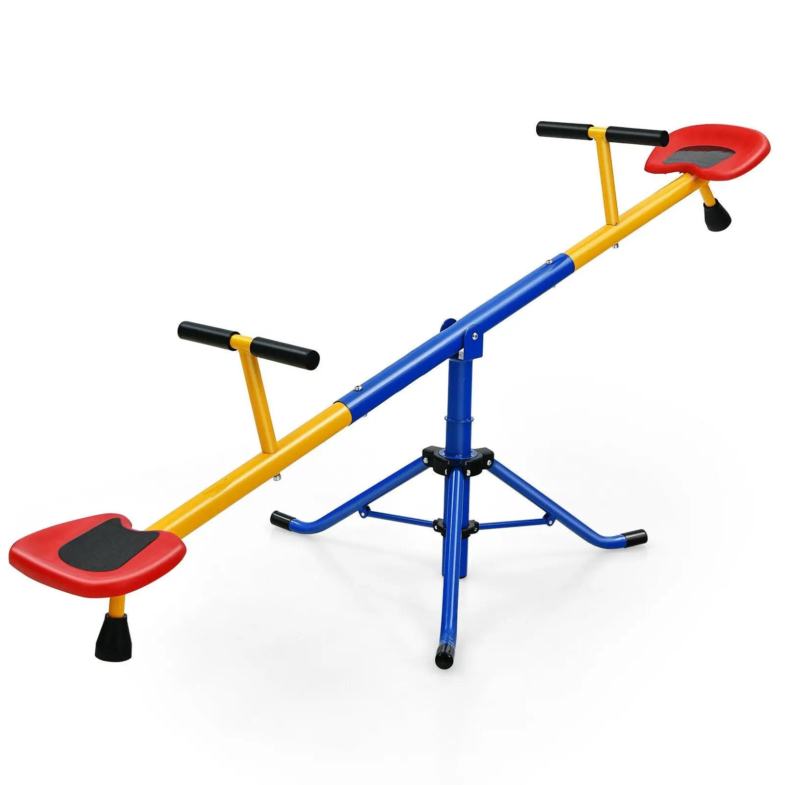 360°Rotation Kids Seesaw Swivel Teeter Totter Playground Equipment by DirectDeals