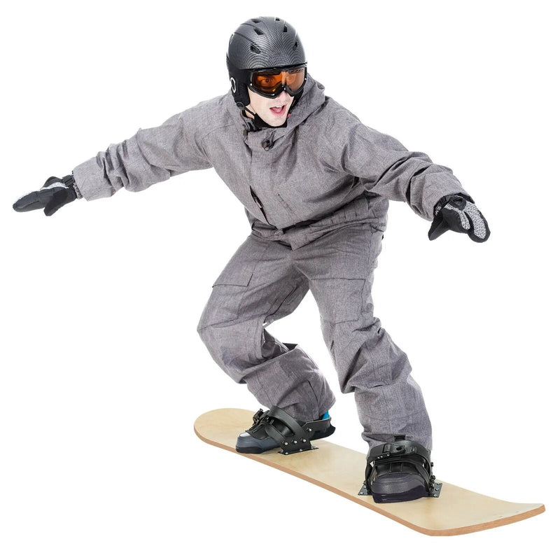 Winter Sports Snowboarding Sledding Skiing Board with Adjustable Foot Straps by DirectDeals