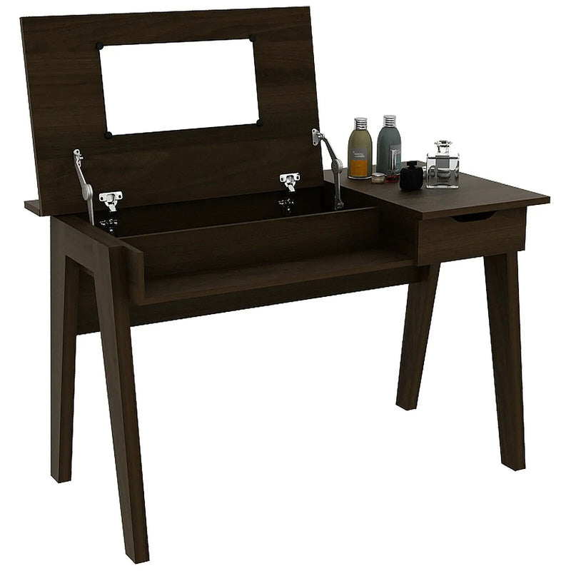 Dressing Table with Flip Mirror and Storage Drawer by DirectDeals