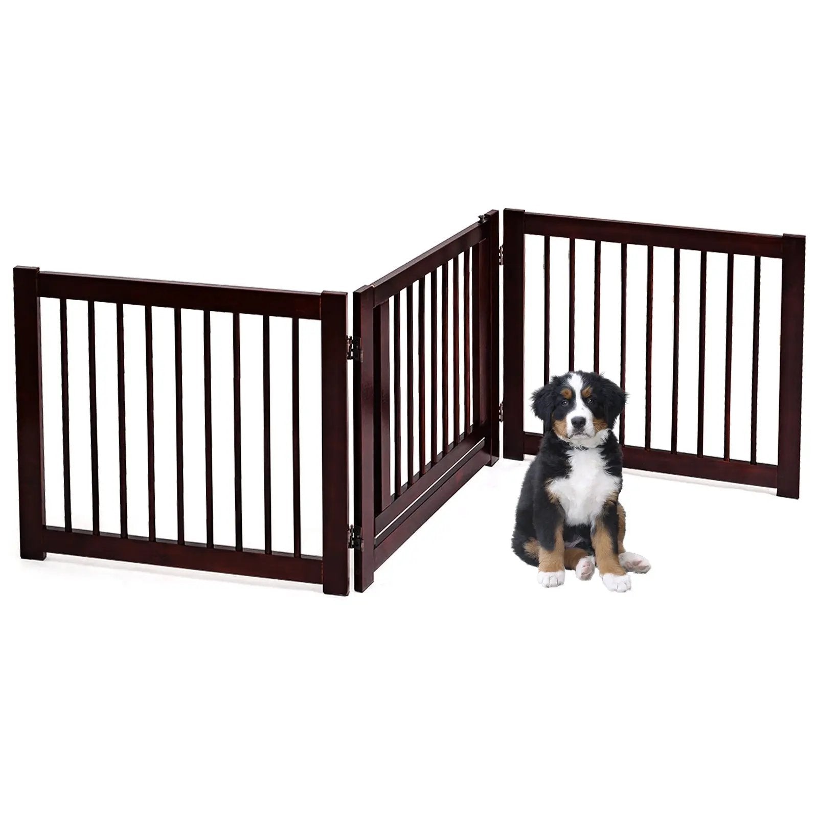 24 Inch Configurable Folding 3 Panel Wood Dog Fence by DirectDeals