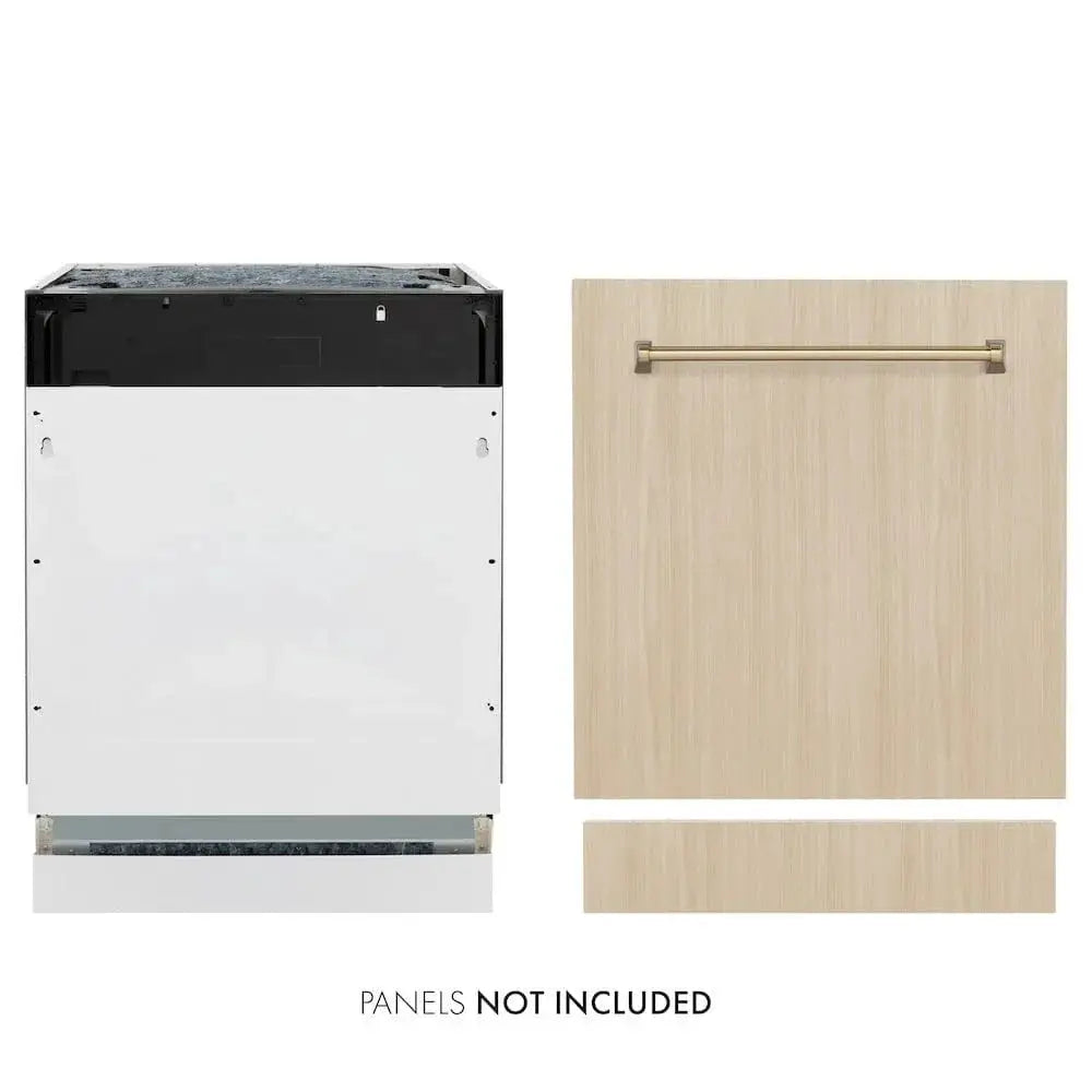 ZLINE Autograph 24" Dishwasher Stainless, Champagne Bronze DWVZ-24-CB by Farmhouse Kitchen and Bath