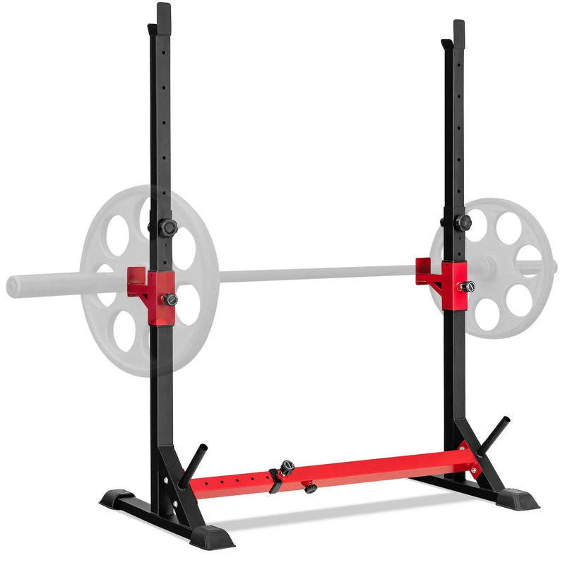 Adjustable Squat Rack Stand for Home Gym Fitness by DirectDeals