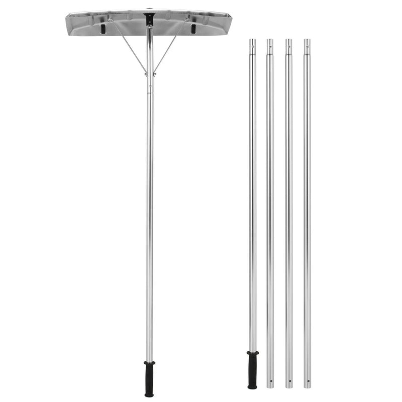 4.8-20 Feet Sectional Snow Roof Rake with Built-in Wheels by DirectDeals