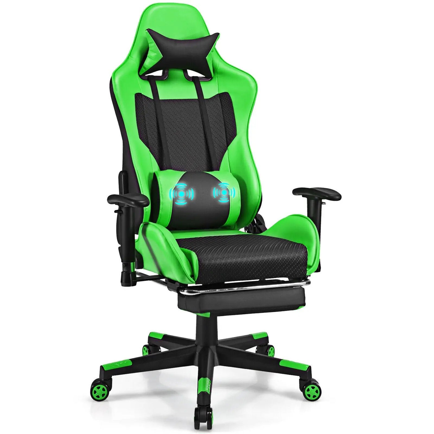 PU Leather Gaming Chair with USB Massage by DirectDeals