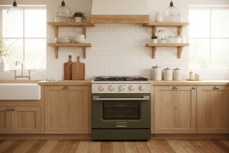 Kucht 30” Pro-Style Kitchen Dual Fuel Range - KDF302-OG by Farmhouse Kitchen and Bath
