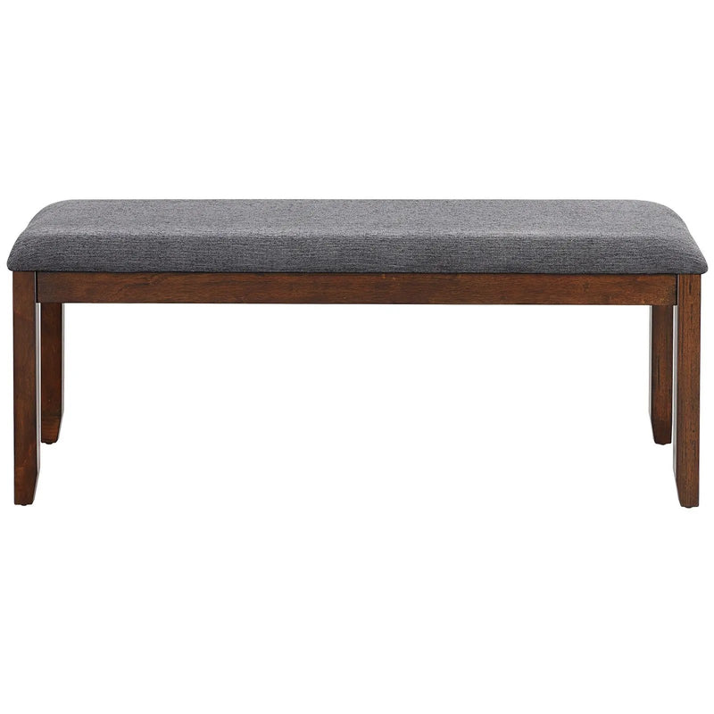 Upholstered Entryway Bench Footstool with Wood Legs by DirectDeals