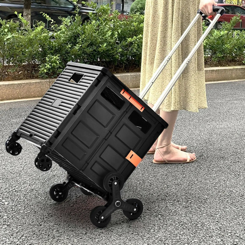 Costway Foldable Utility Cart for Travel and Shopping by DirectDeals