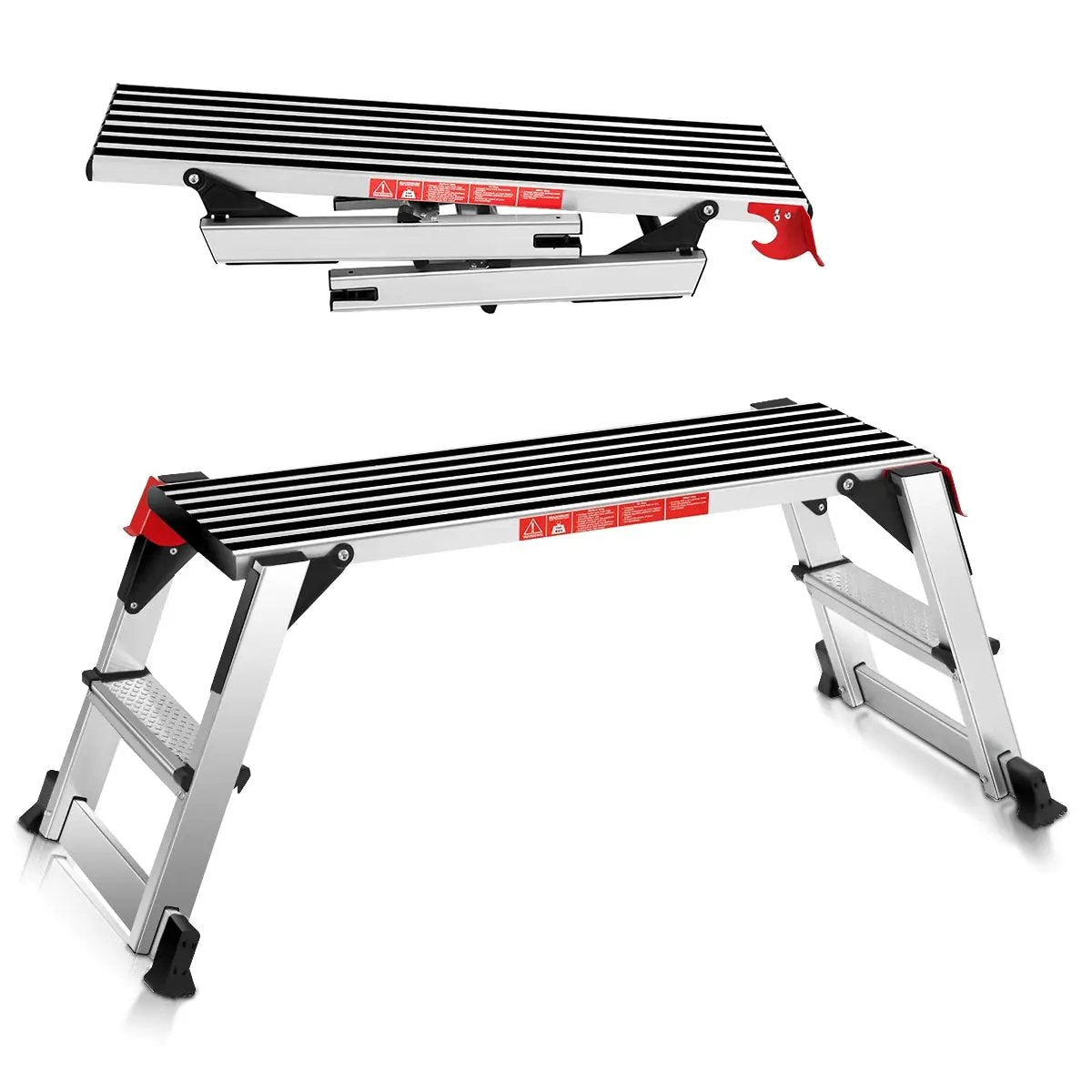 330 lbs Aluminum Folding Non-slip Drywall Step Stool Ladder by DirectDeals
