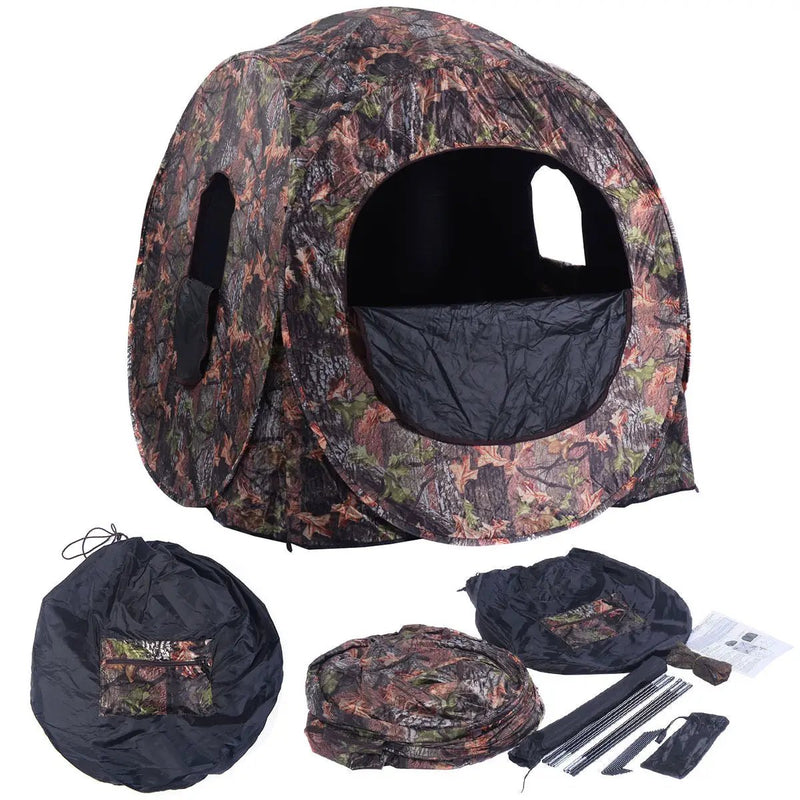 Portable Pop up Ground Camo Blind Hunting Enclosure by DirectDeals