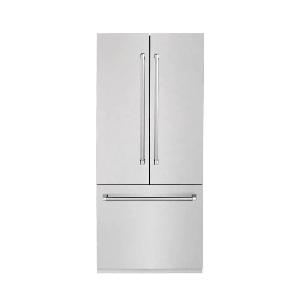 ZLINE 36" 19.6 cu. Ft. Panel Ready Built-In 3-Door French Door Refrigerator with Internal Water and Ice Dispenser RBIV-36 by Farmhouse Kitchen and Bath