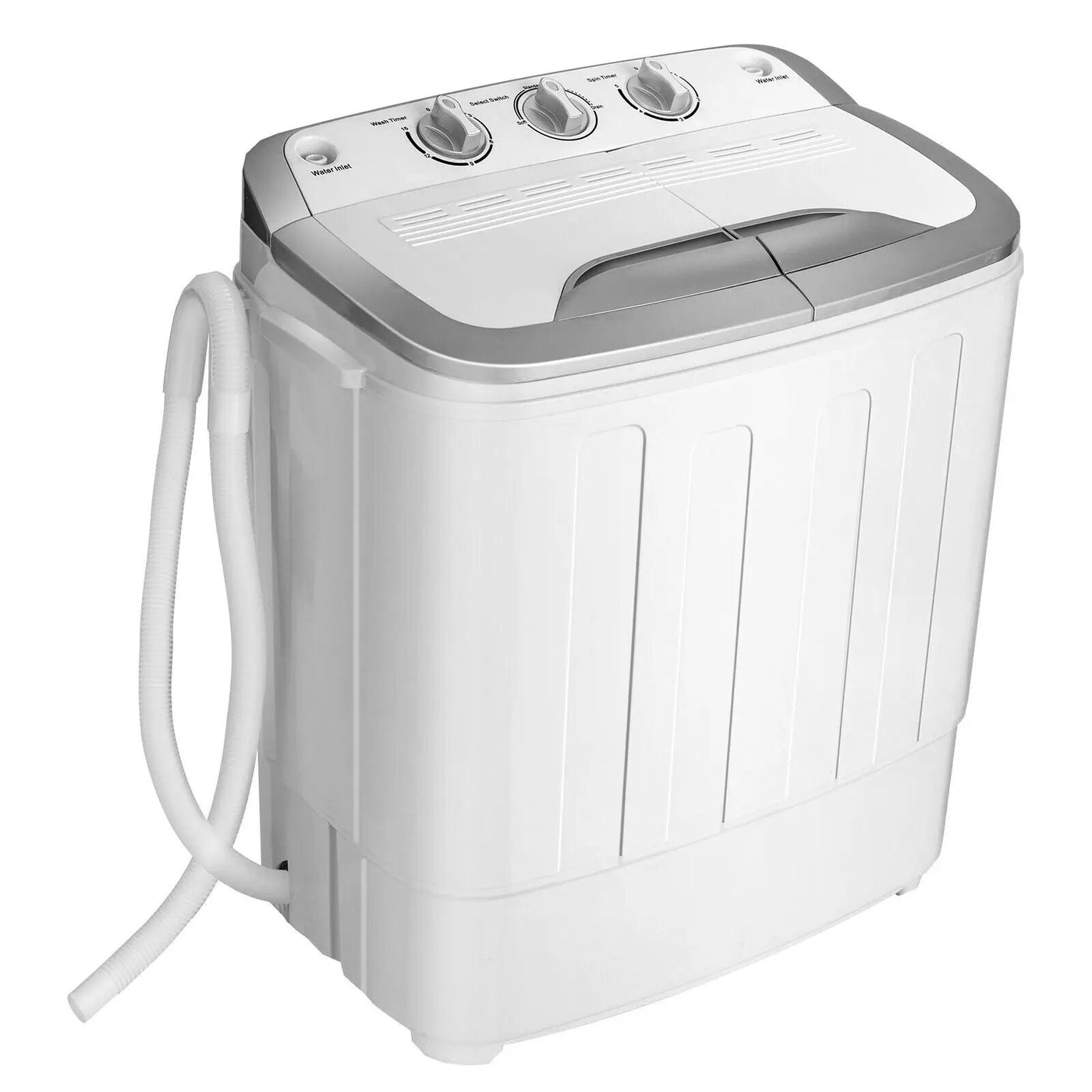8 lbs Portable Mini Twin Tub Spinner Semi-Automatic Washing Machine by DirectDeals