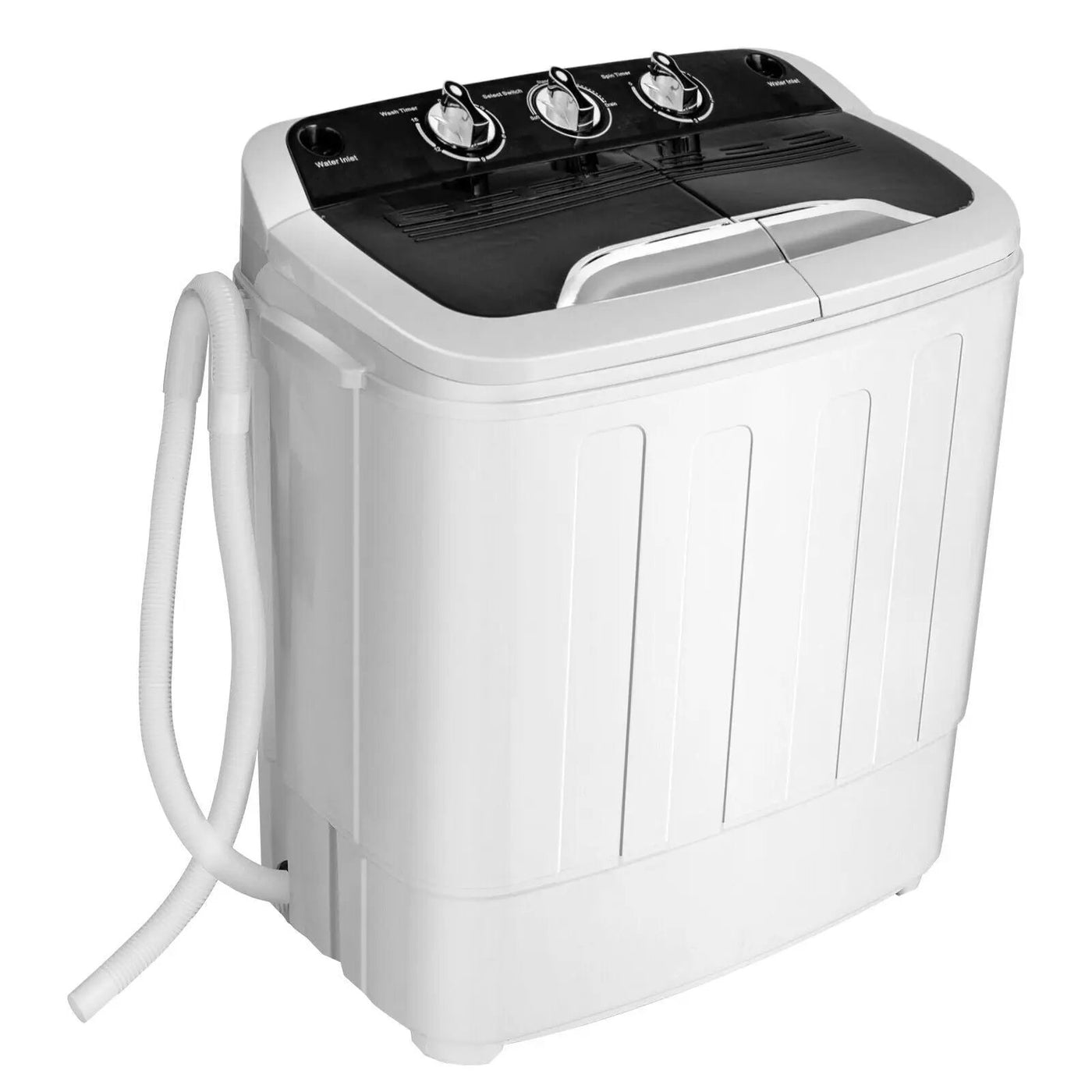 8 lbs Portable Mini Twin Tub Spinner Semi-Automatic Washing Machine by DirectDeals