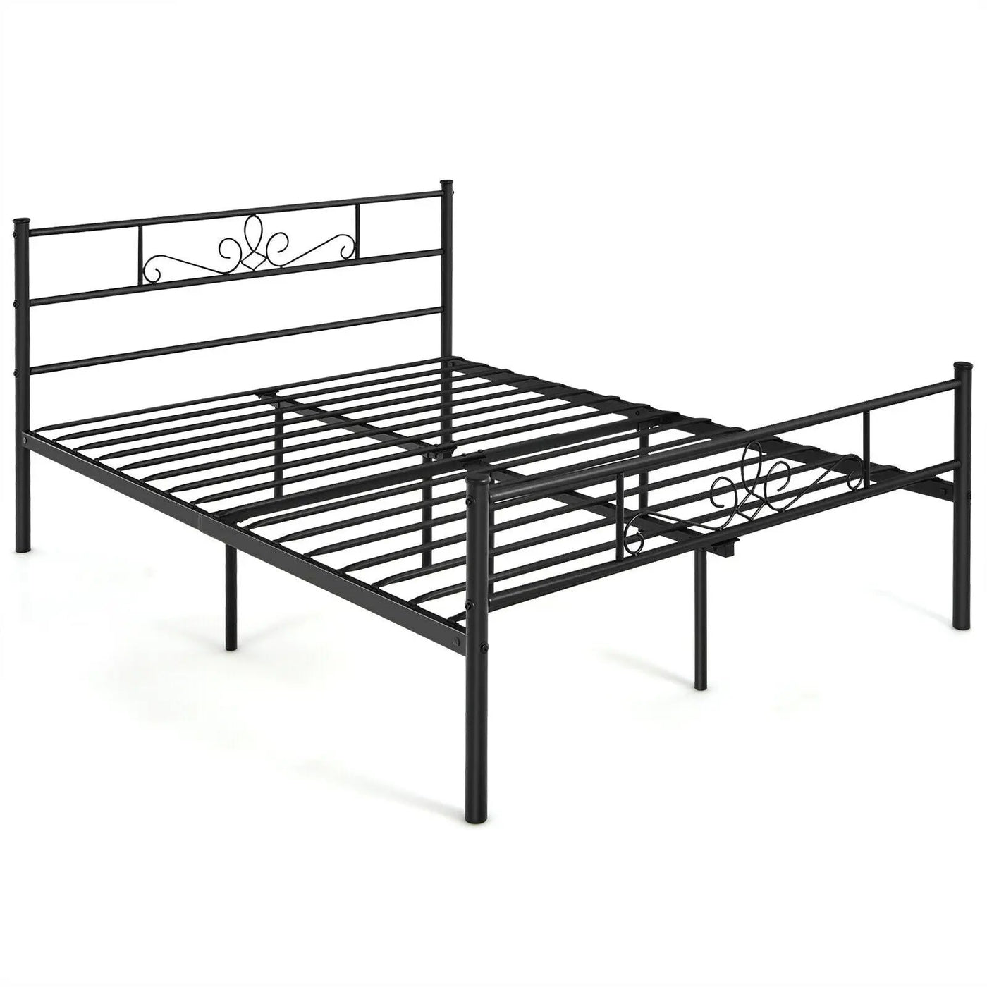 Twin/Full/Queen Size Metal Bed Frame with Headboard and Footboard by DirectDeals