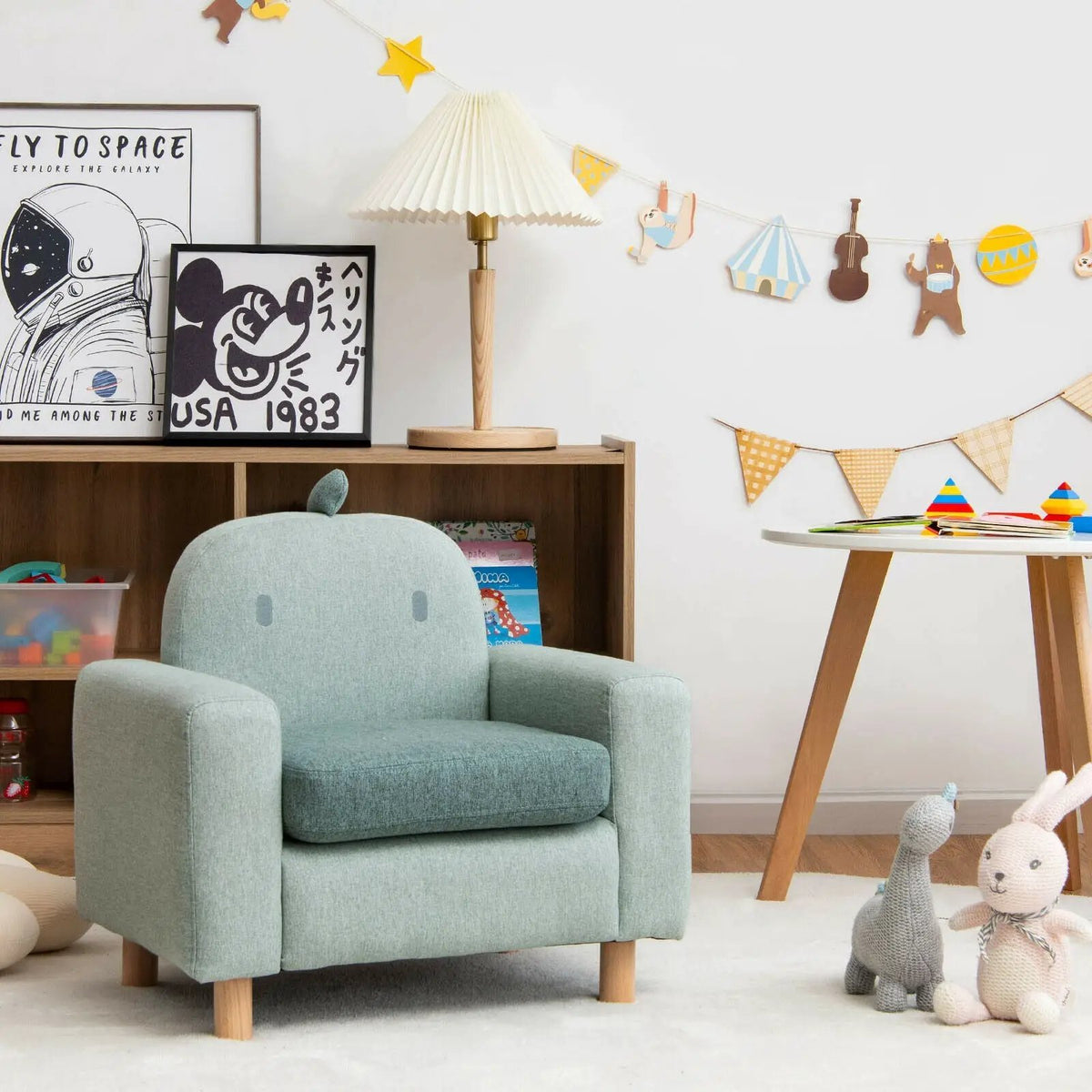 Kids Sofa with Armrest and Thick Cushion by DirectDeals