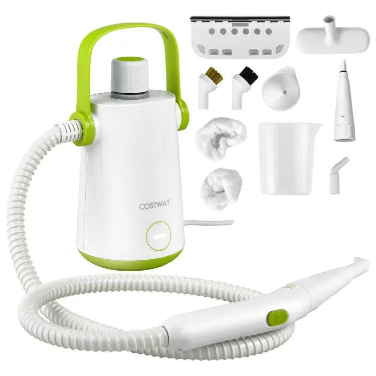 1000W Multifunction Portable Hand-held Steam Cleaner with 10 Accessories by DirectDeals