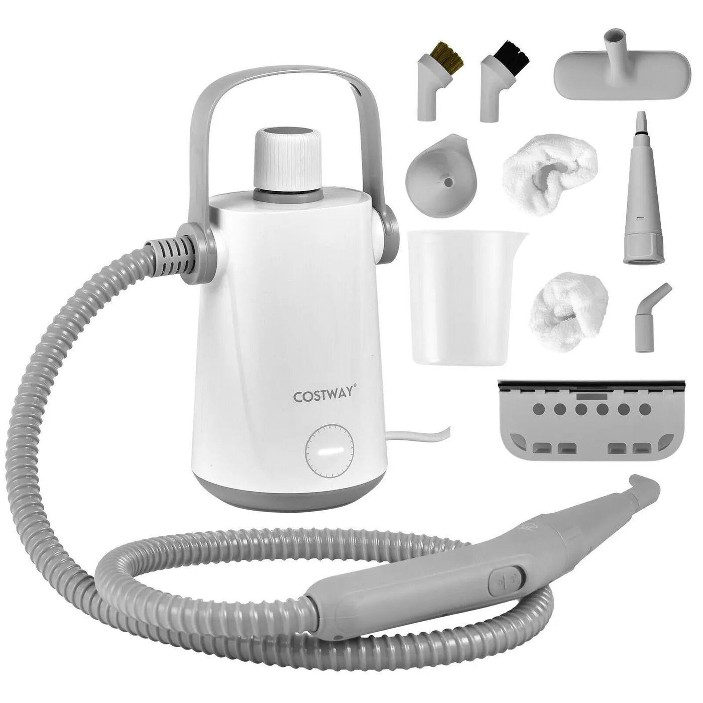 1000W Multifunction Portable Hand-held Steam Cleaner with 10 Accessories by DirectDeals