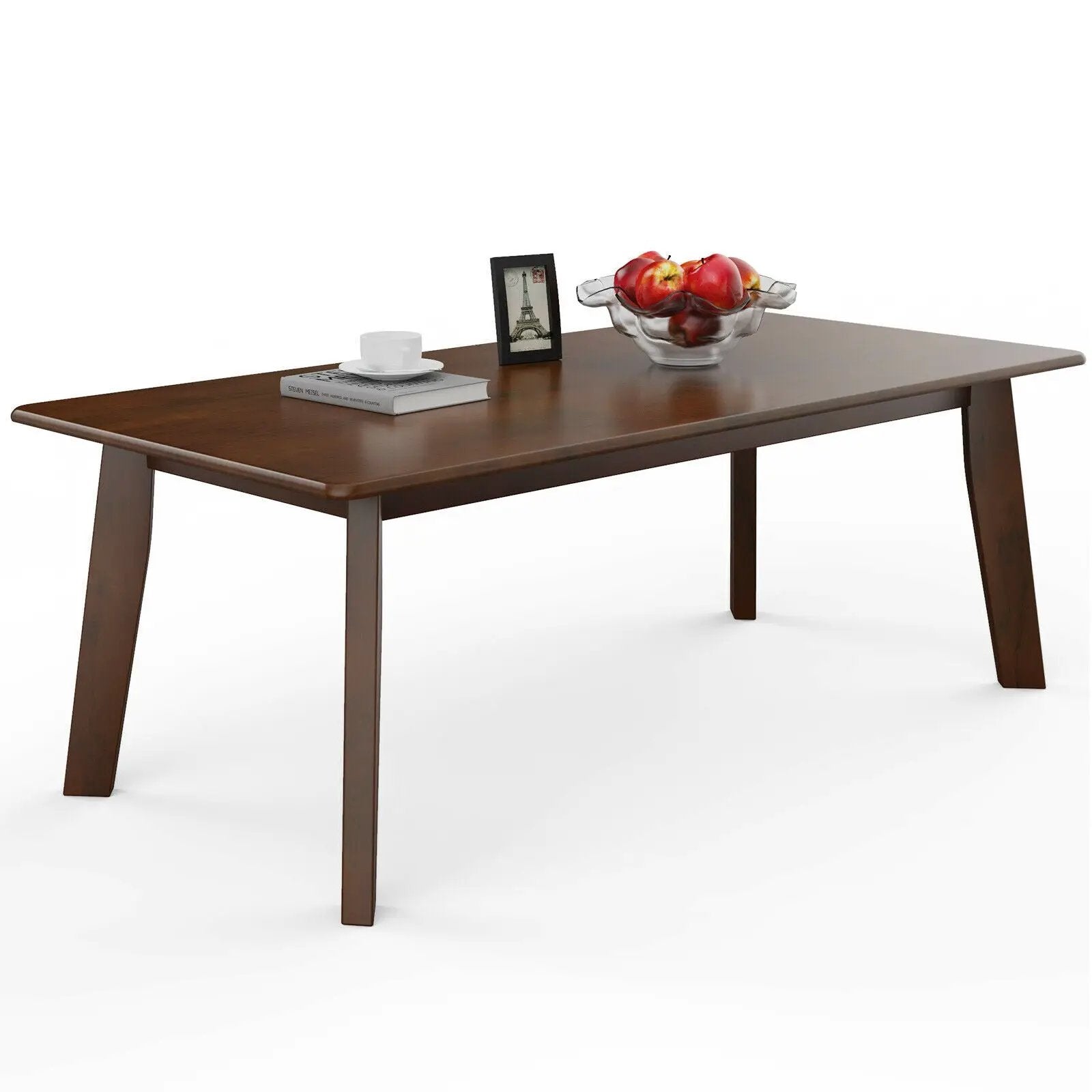 Rectangular Modern Wooden Coffee Table with Rubber Leg by DirectDeals