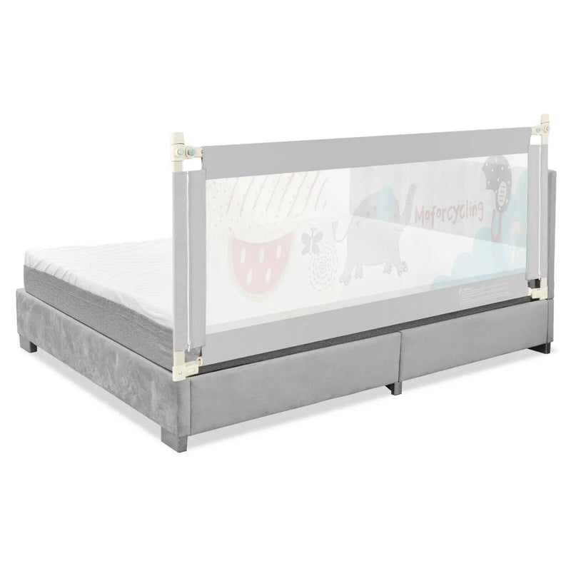 69 Inch Toddlers Vertical Lifting Baby Bedrail Guard with Lock by DirectDeals