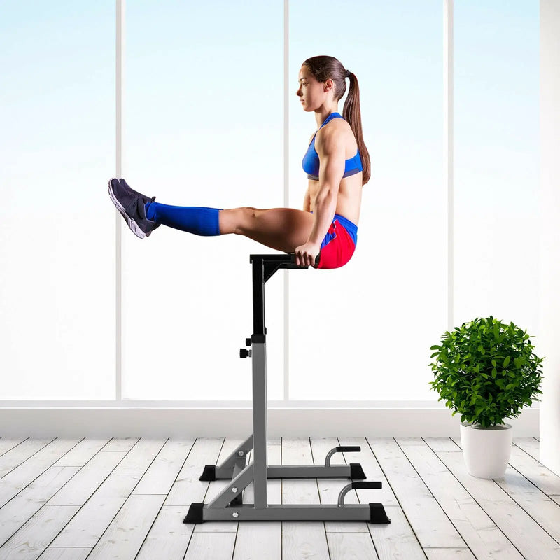 Adjustable Dip Bar with 10 Height Levels by DirectDeals