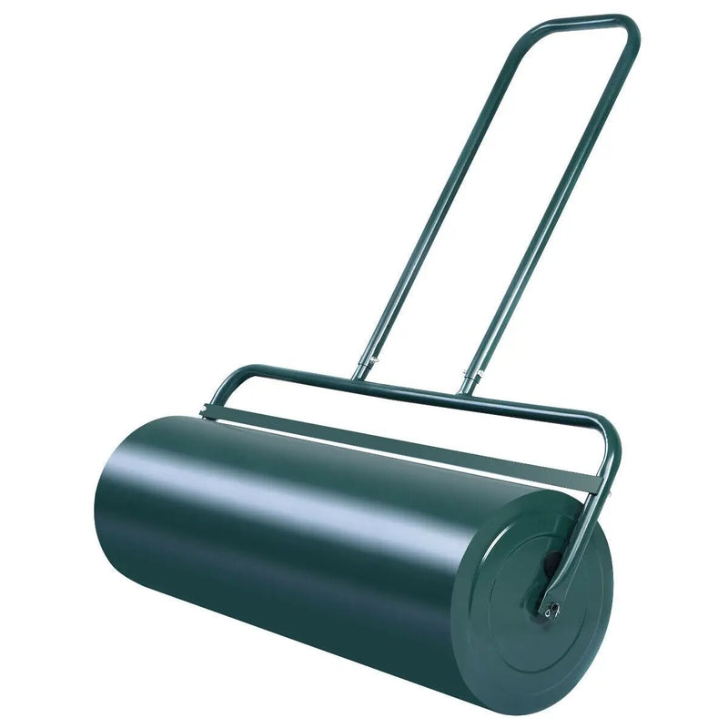 24 x 13 Inch Tow Lawn Roller Water Filled Metal Push Roller by DirectDeals