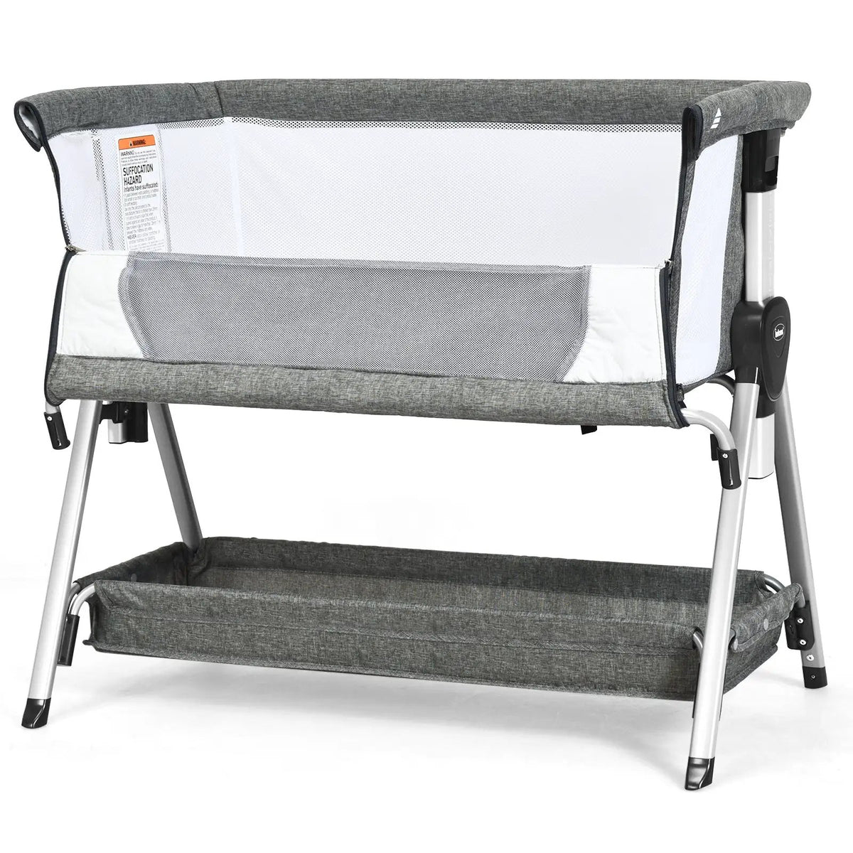 Adjustable Baby Bedside Crib with Large Storage by DirectDeals