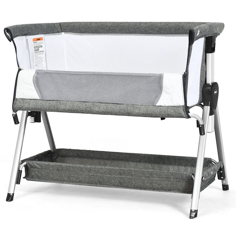 Adjustable Baby Bedside Crib with Large Storage by DirectDeals