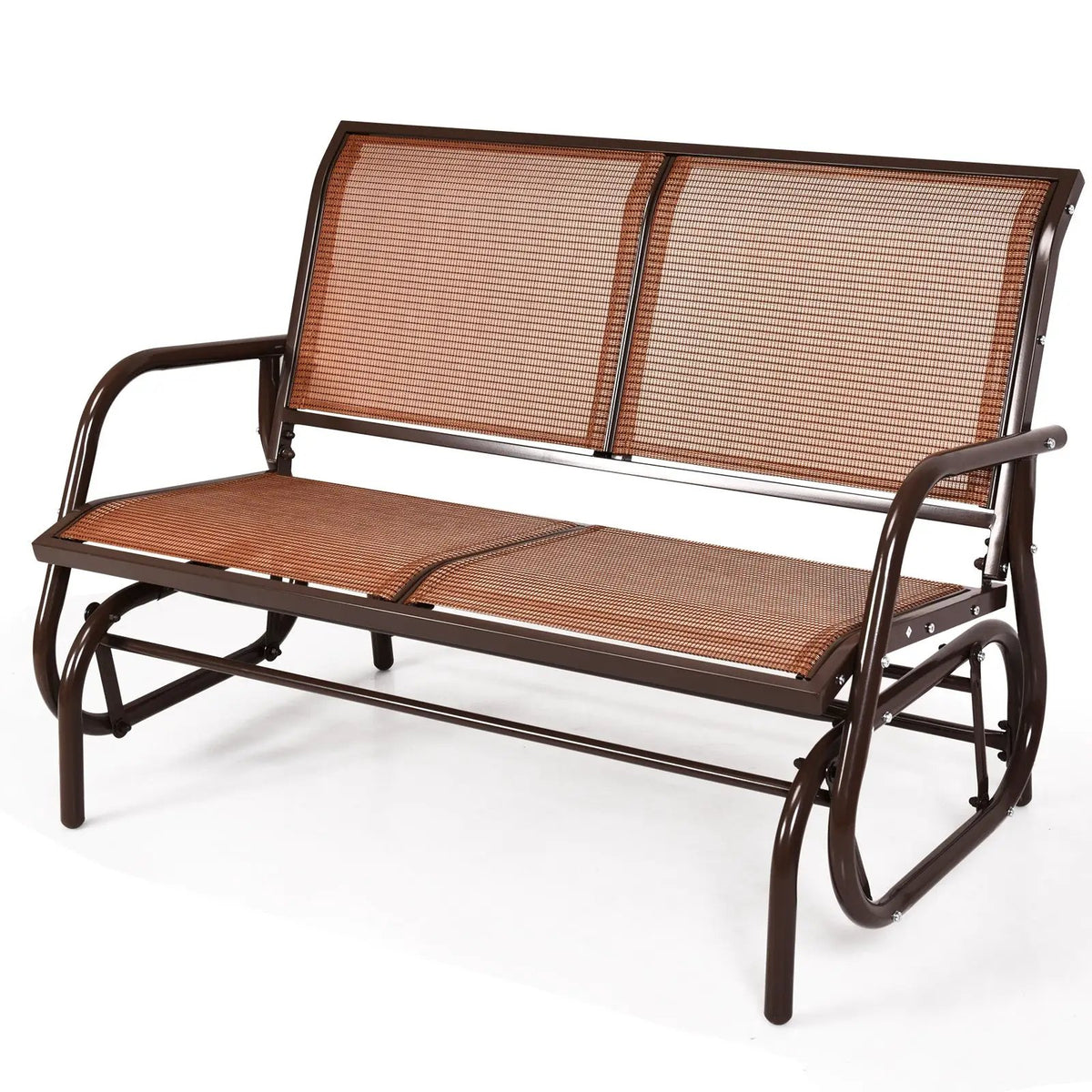 Swing Glider Chair 48 Inch Loveseat Rocker Lounge Backyard by DirectDeals