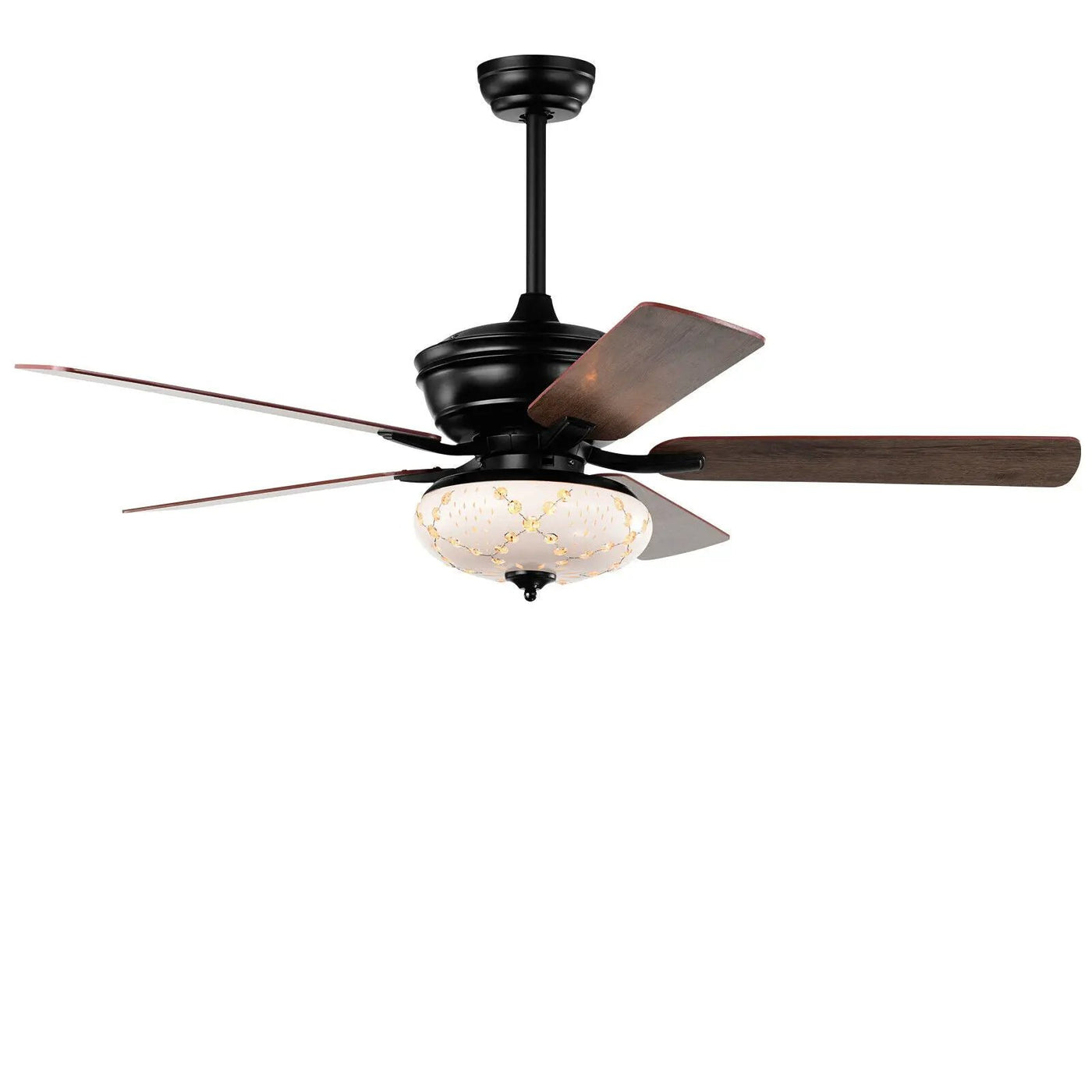 52 Inch Ceiling Fan with 3 Wind Speeds and 5 Reversible Blades by DirectDeals