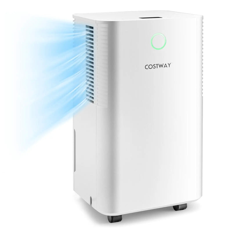 1750 Sq. Ft 32 Pints Dehumidifier with Auto Defrost and 24H Timer Drain Hose-White by DirectDeals