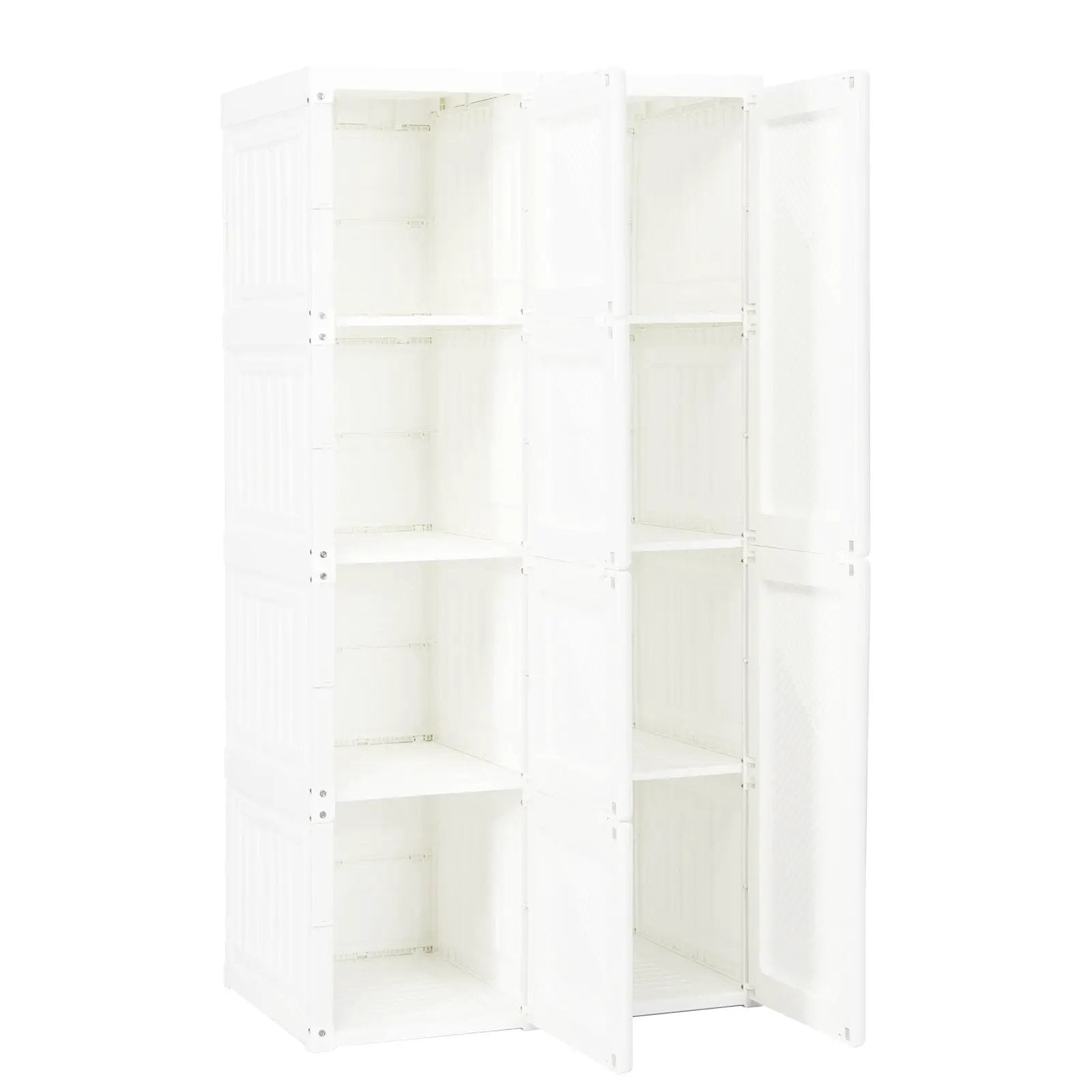 Foldable Armoire Wardrobe Closet with 8 Cubby Storage by DirectDeals