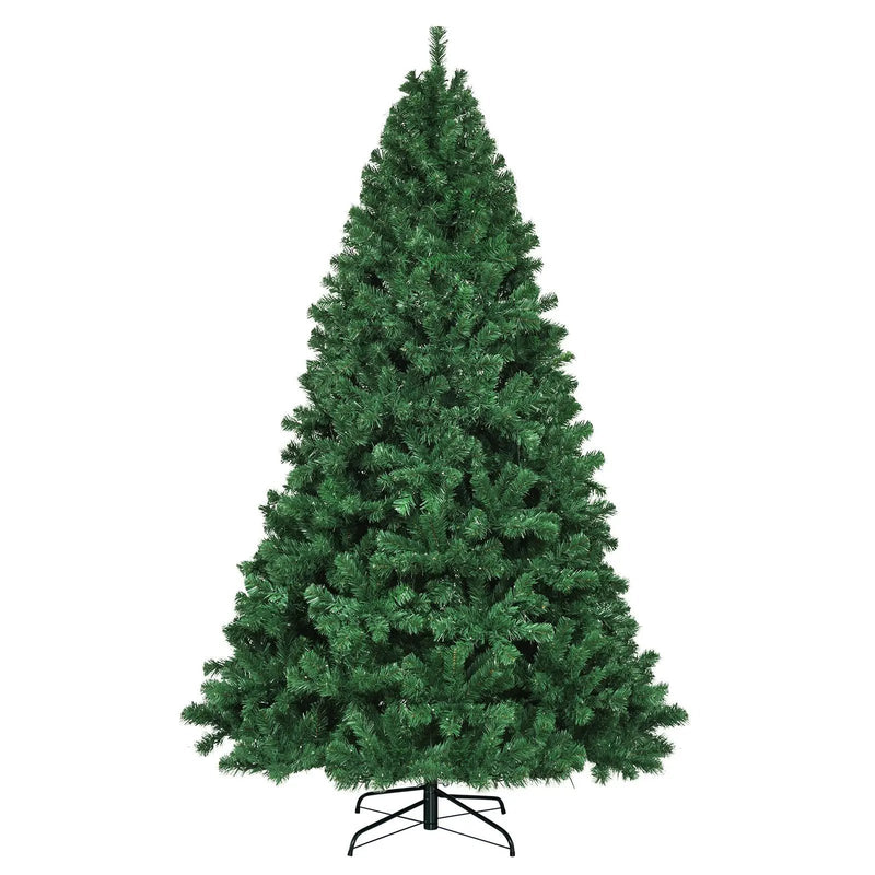 7.5 Feet Pre-Lit Artificial Spruce Christmas Tree with 550 Multicolor Lights for Festival by DirectDeals