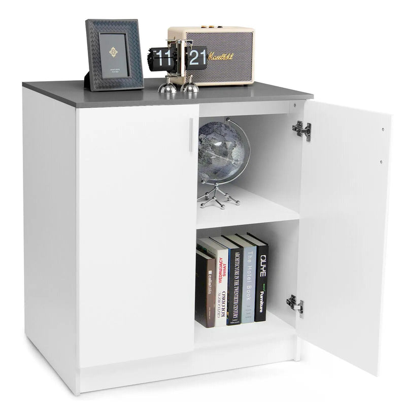 Storage Sideboard Cabinet with Doors and Shelves by DirectDeals
