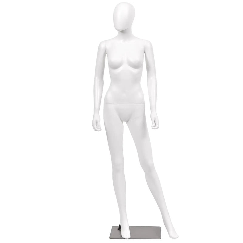 5.8 ft Full Body Female Mannequin Egghead Manikin with Metal Stand by DirectDeals