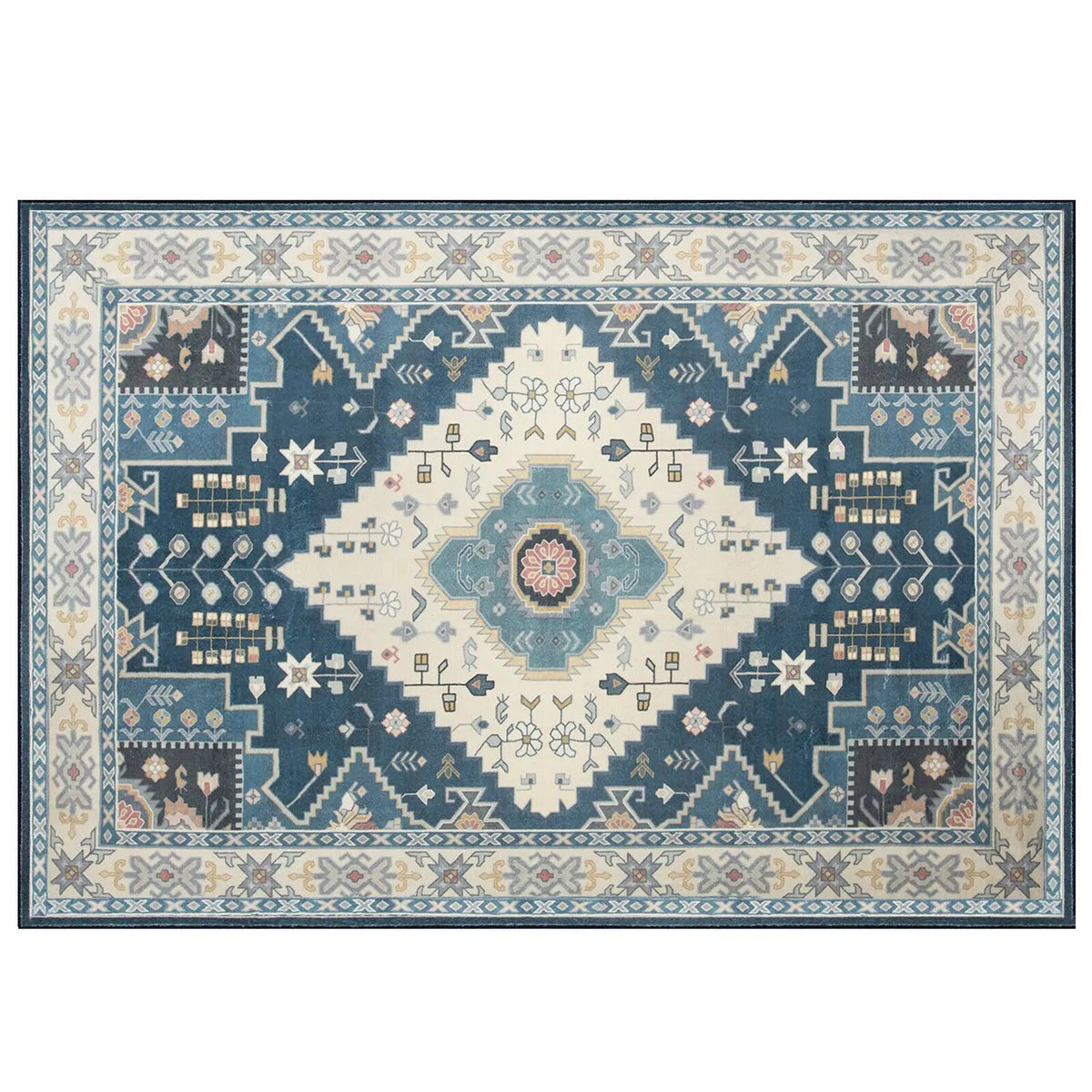 Faux Wool Fabric Area Rugs Doormat by DirectDeals