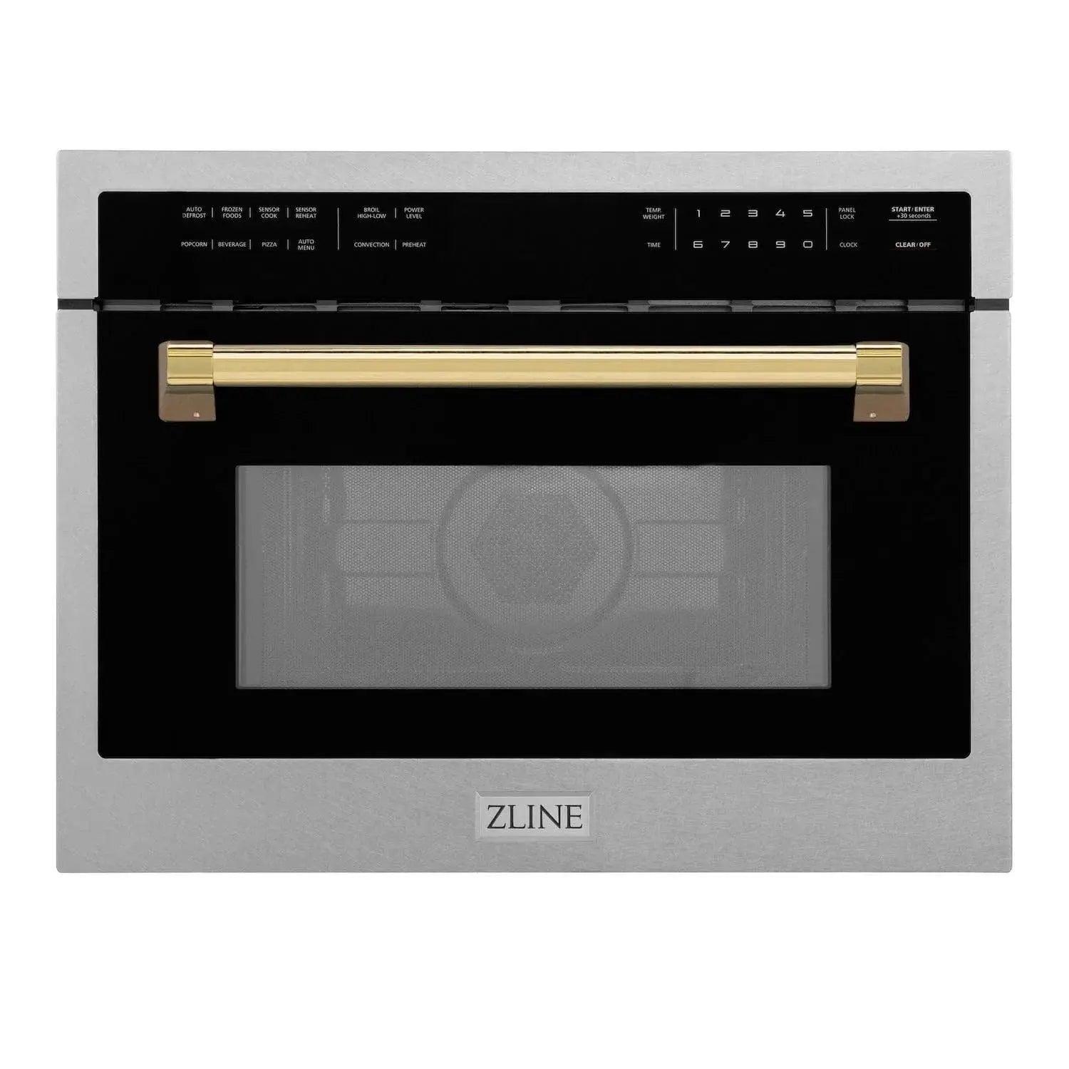 ZLINE 24” Convection Microwave, Stainless Steel, Gold MWOZ-24-SS-G by Farmhouse Kitchen and Bath