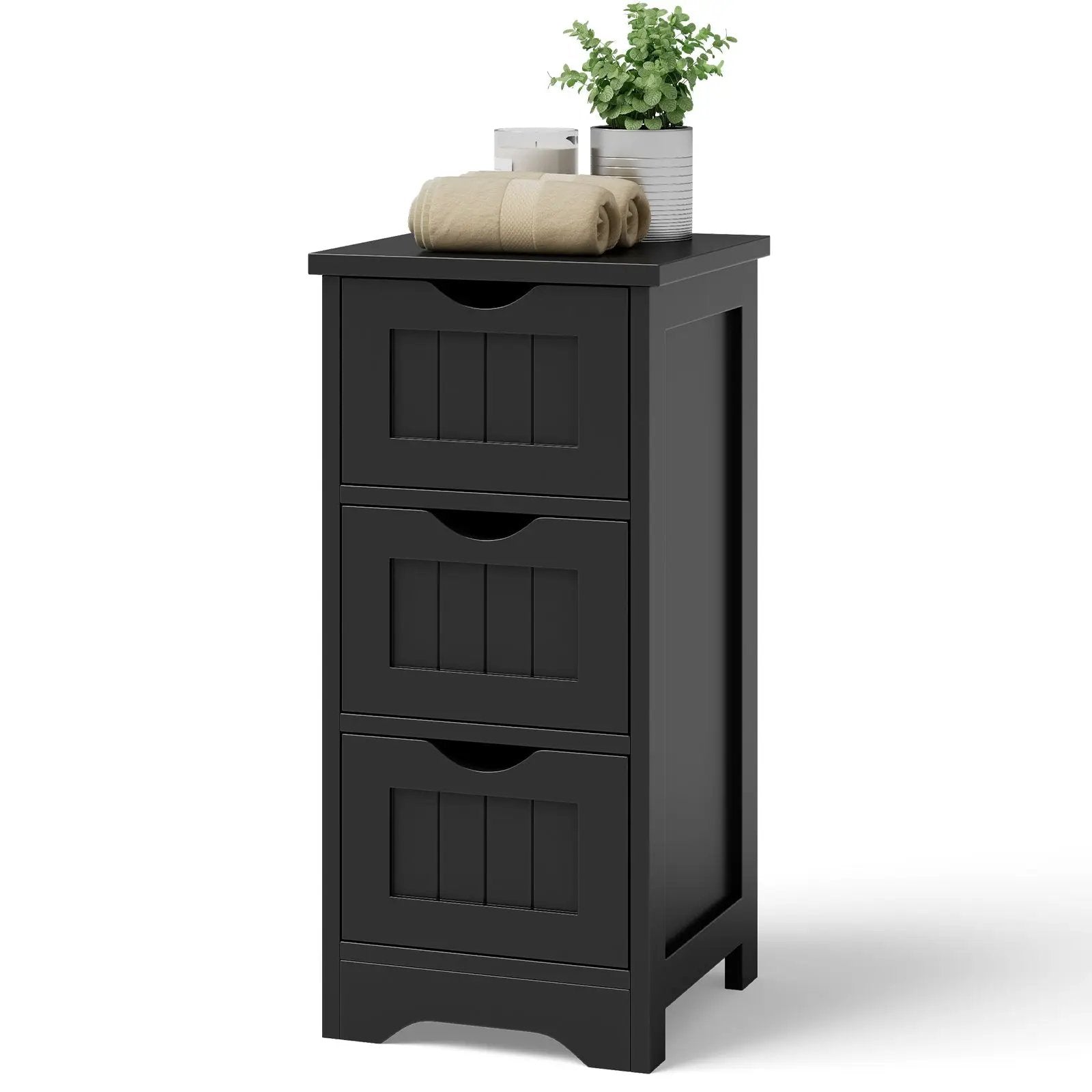 Bathroom Floor Freestanding Storage Organizer with 3 Drawers by DirectDeals
