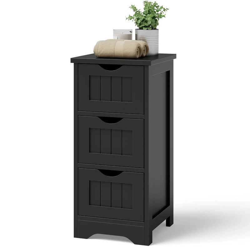 Bathroom Floor Freestanding Storage Organizer with 3 Drawers by DirectDeals