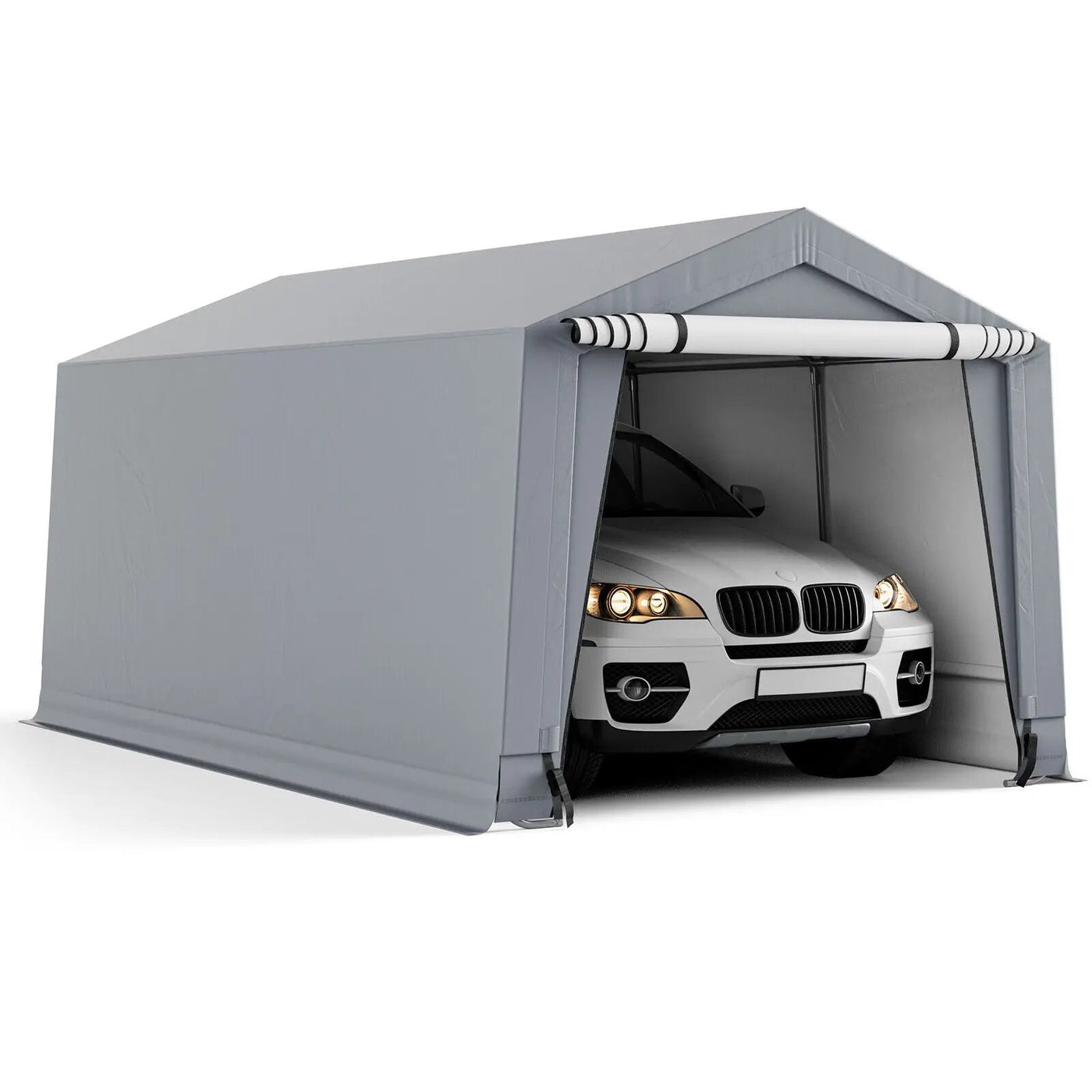 10 x 16/10 x 20 Feet Outdoor Heavy-Duty Carport with 2 Doors by DirectDeals