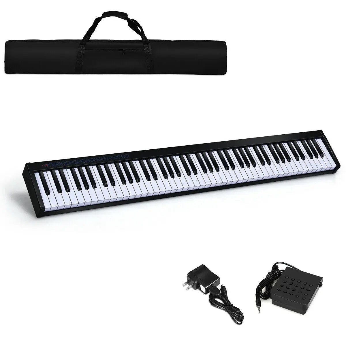 88-Key Portable Electronic Piano with Voice Function by DirectDeals