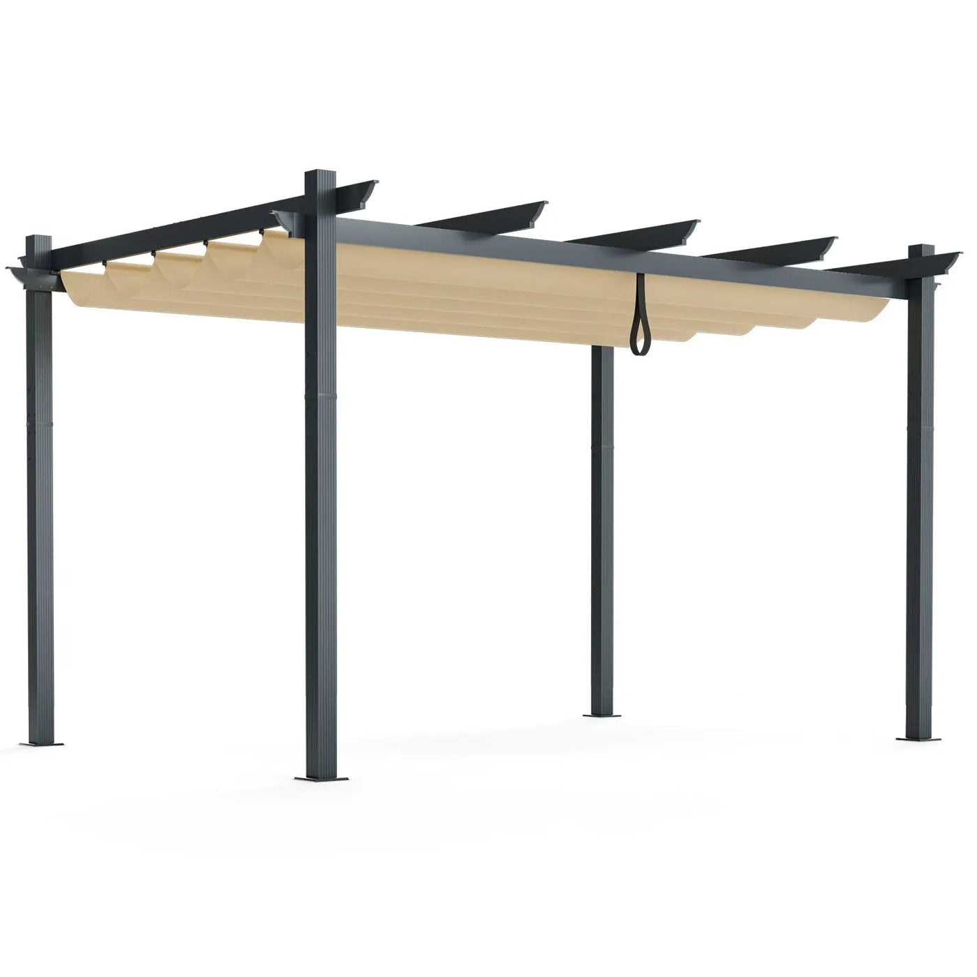 10 x 13 Feet Outdoor Aluminum Retractable Pergola Canopy Shelter by DirectDeals