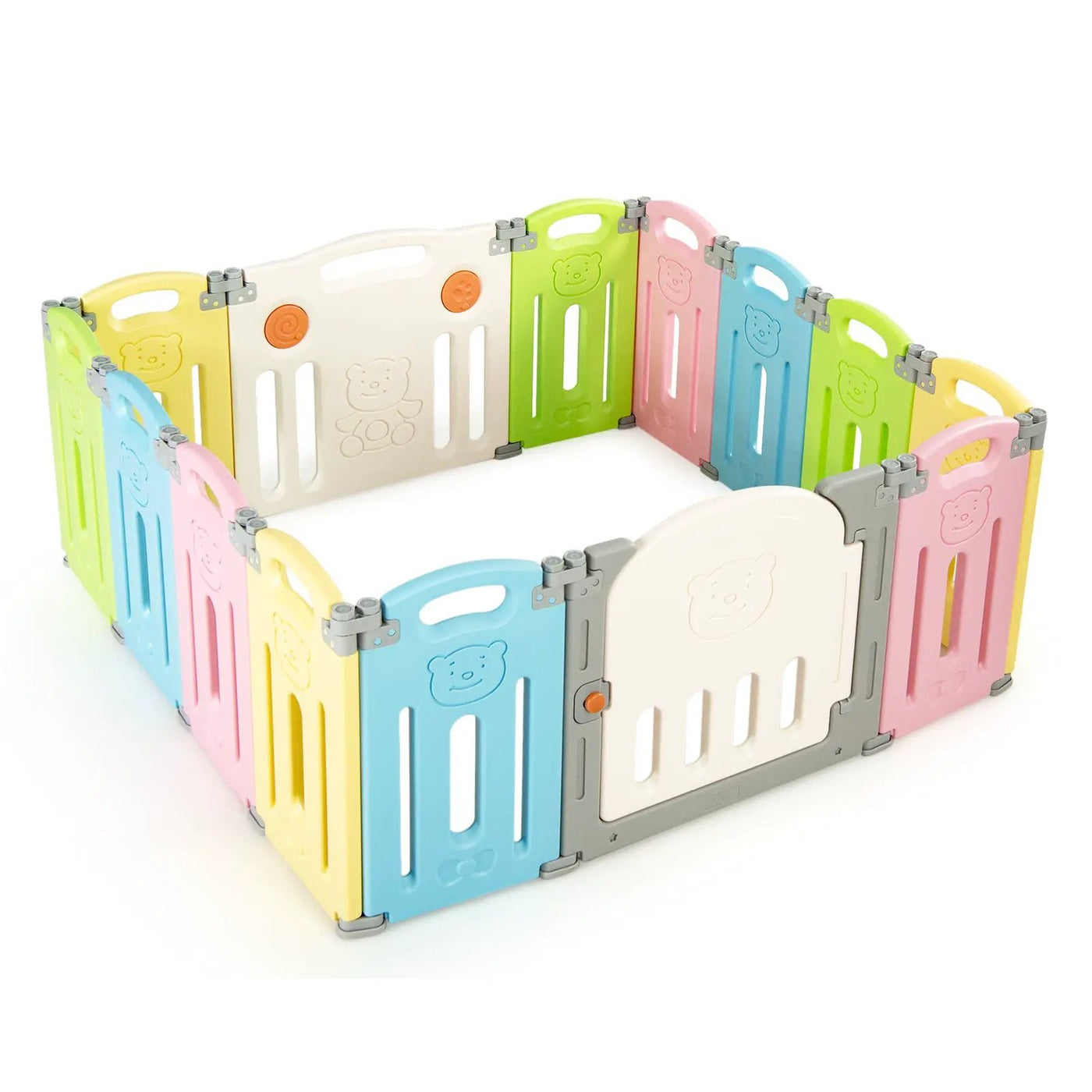 Foldable Baby Playpen 14 Panel Activity Center Safety Play Yard by DirectDeals
