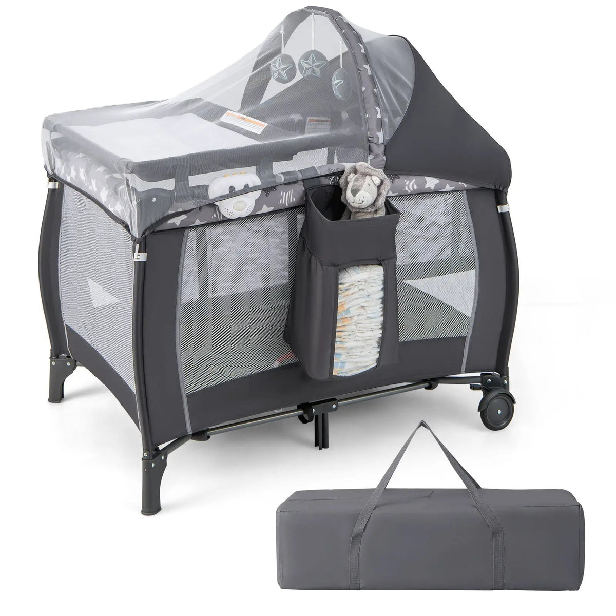 Portable Baby Nursery Center 4-in-1 Portable Travel Crib by DirectDeals