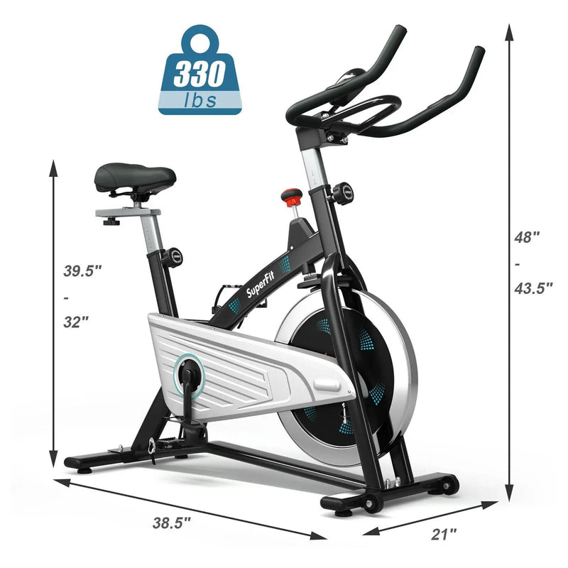 Magnetic Stationary Bike with Heart Rate by DirectDeals