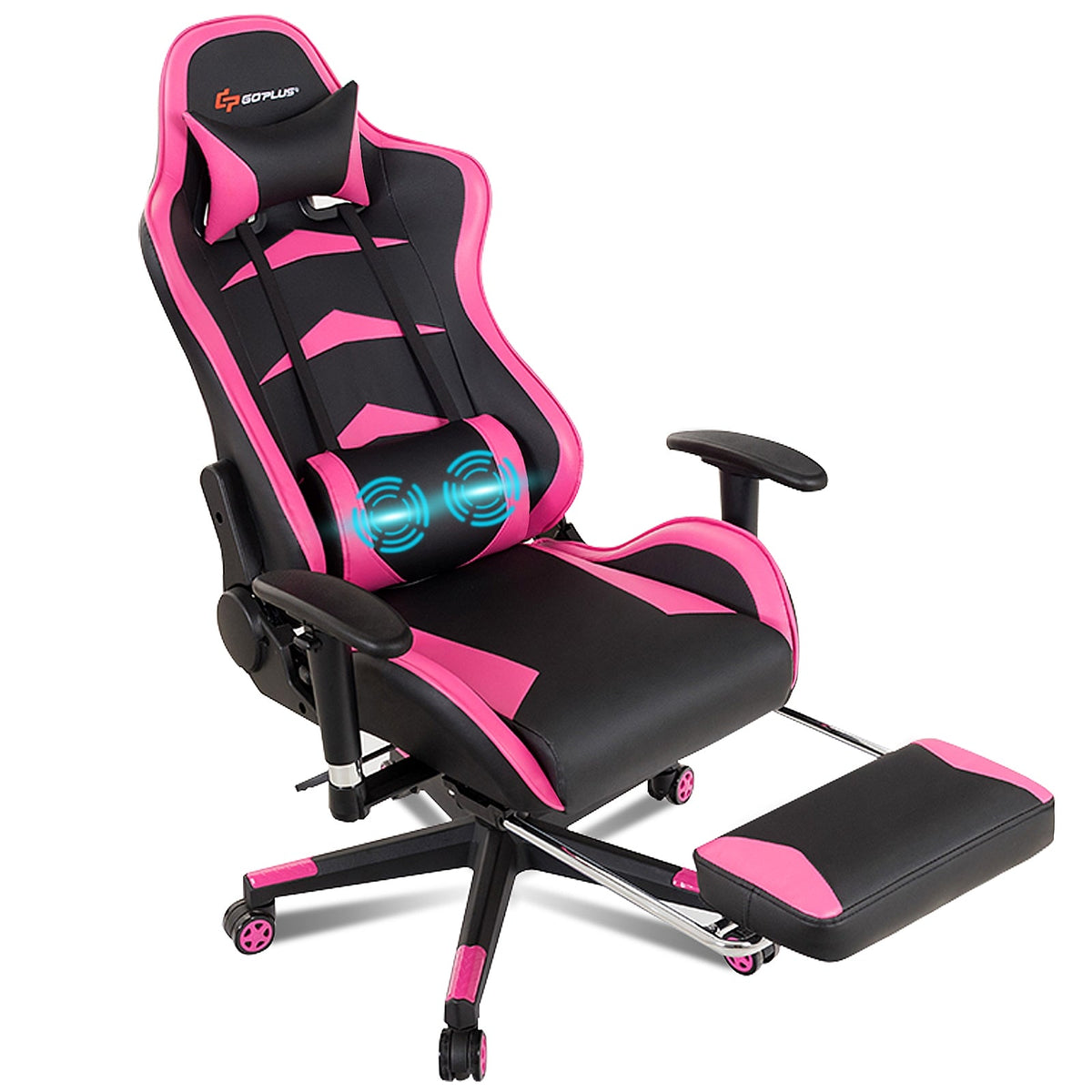 Massage Gaming Chair with Footrest by DirectDeals