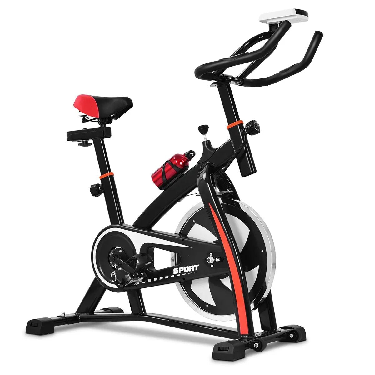 Household Adjustable Indoor Exercise Cycling Bike Trainer with Electronic Meter by DirectDeals
