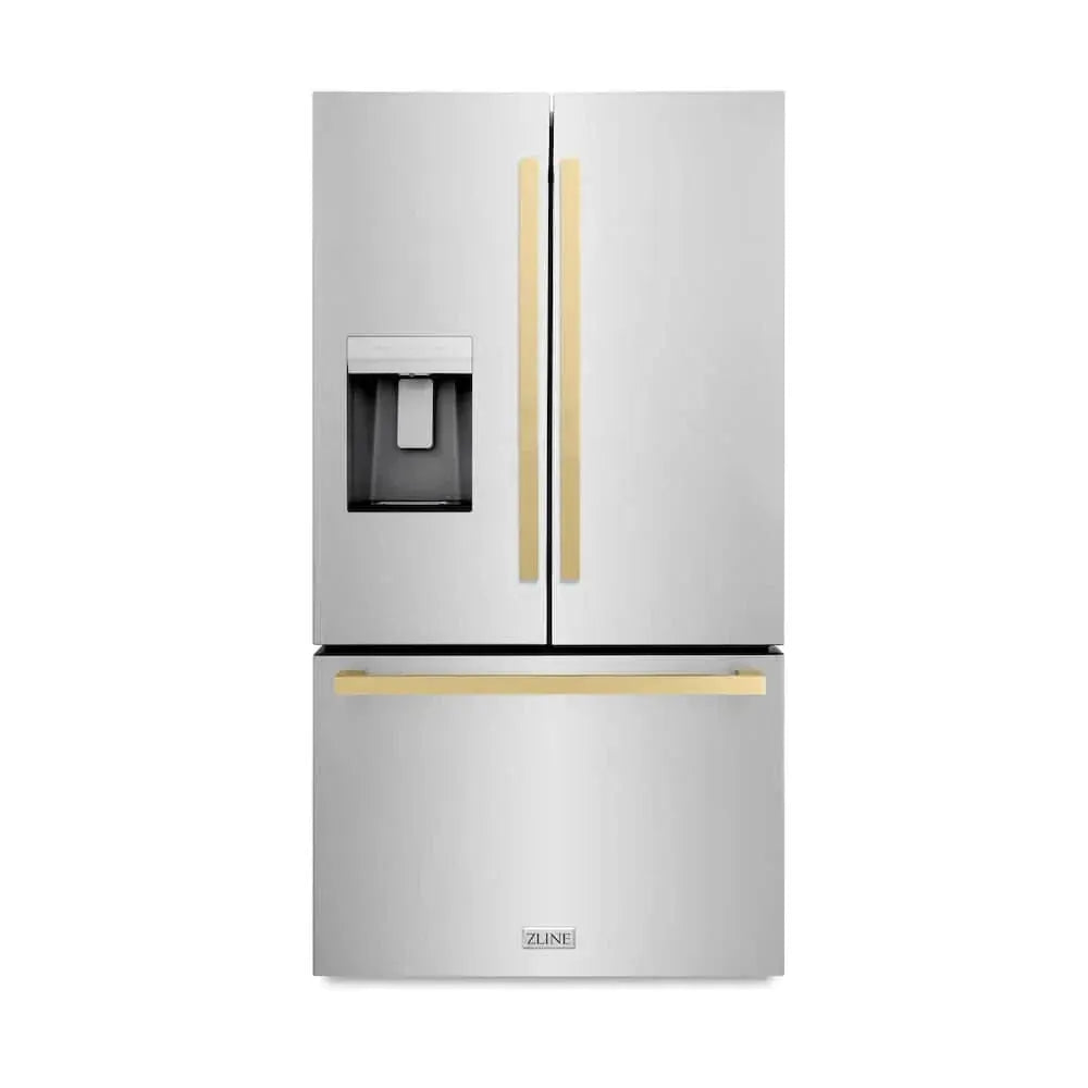 ZLINE 36" Refrigerator, Water, Ice Dispenser, Fingerprint Resistant, RSMZ-W-36-FCB by Farmhouse Kitchen and Bath