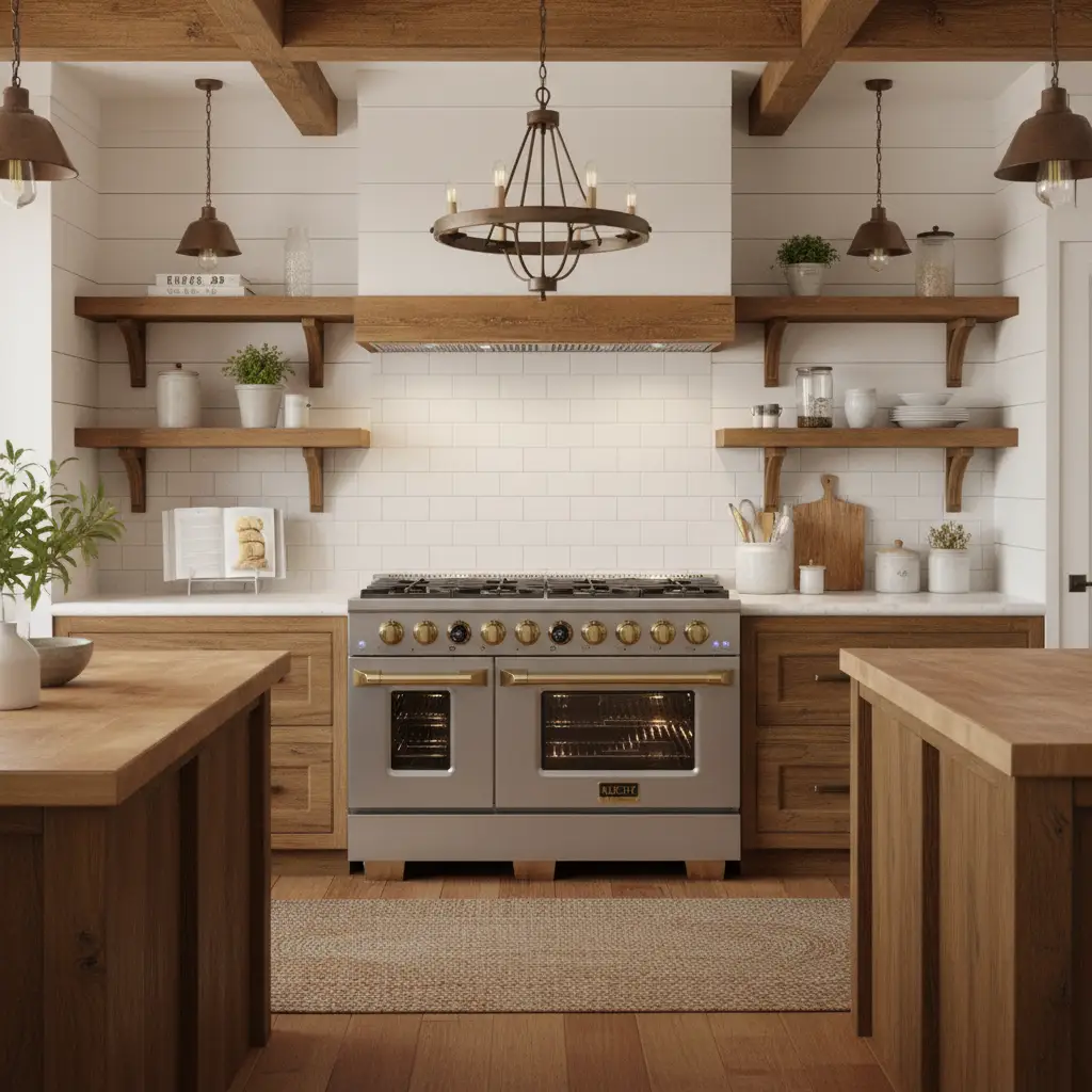 Kucht KX Series 48" Freestanding Dual Fuel Range Liquid Propane KXP48-GL/LP by Farmhouse Kitchen and Bath