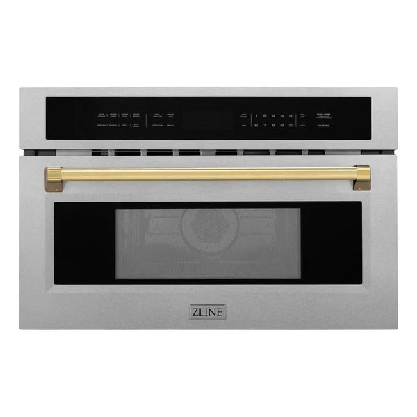 ZLINE 30” Convection Microwave, Stainless Steel, Gold MWOZ-30-SS-G
